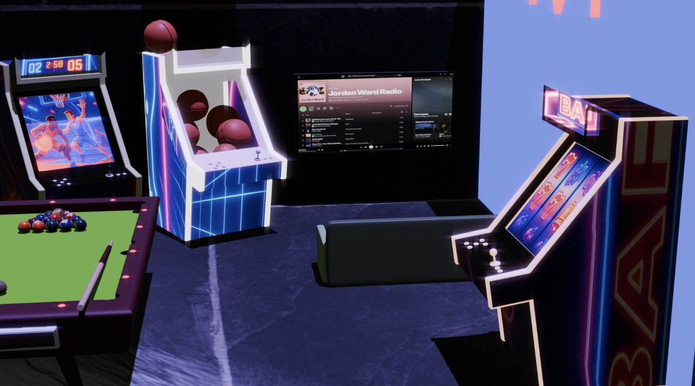 Poolhouse Arcade Blender scene