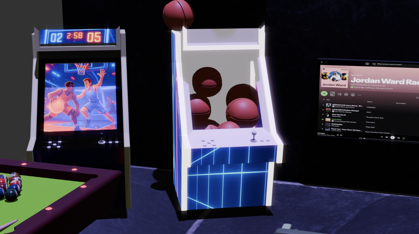 Poolhouse Arcade neon lighting reference